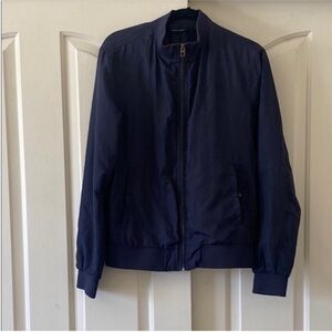 Zara Men’s Dark Blue Bomber Jacket. Size 42